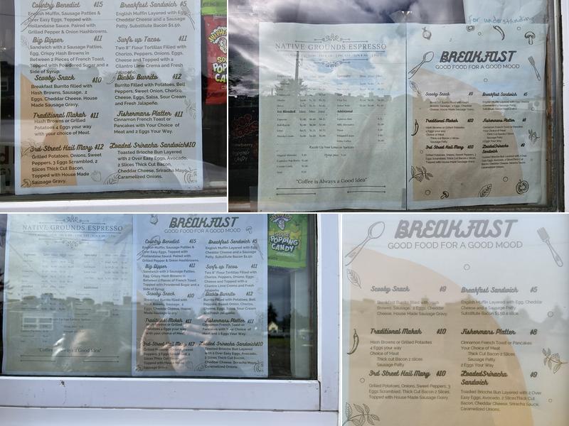 NATIVE GROUNDS ESPRESSO Menu