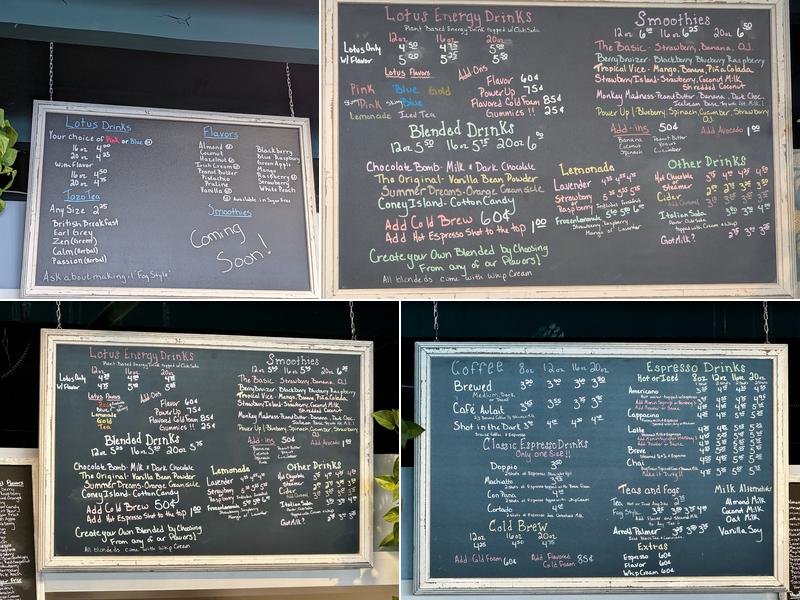 Silver Lining Cafe Menu