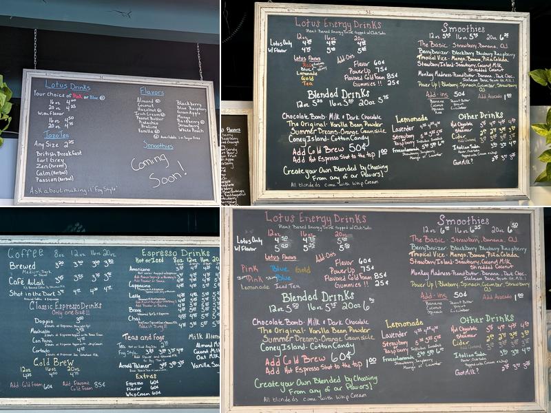 Silver Lining Cafe Menu