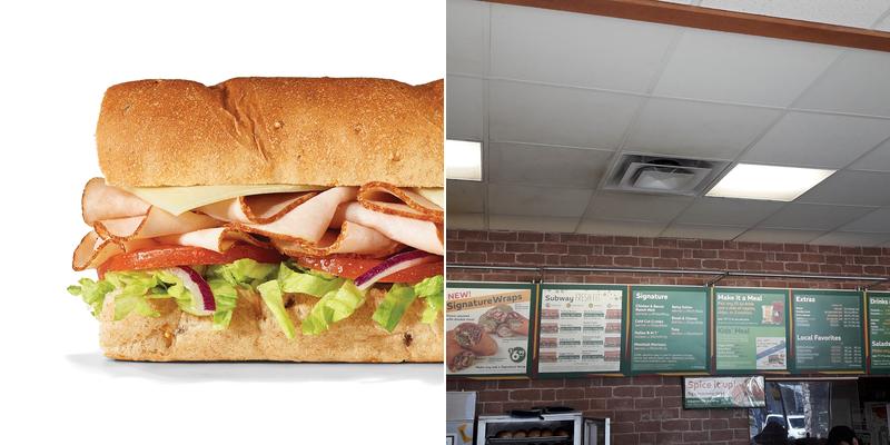Subway Menu