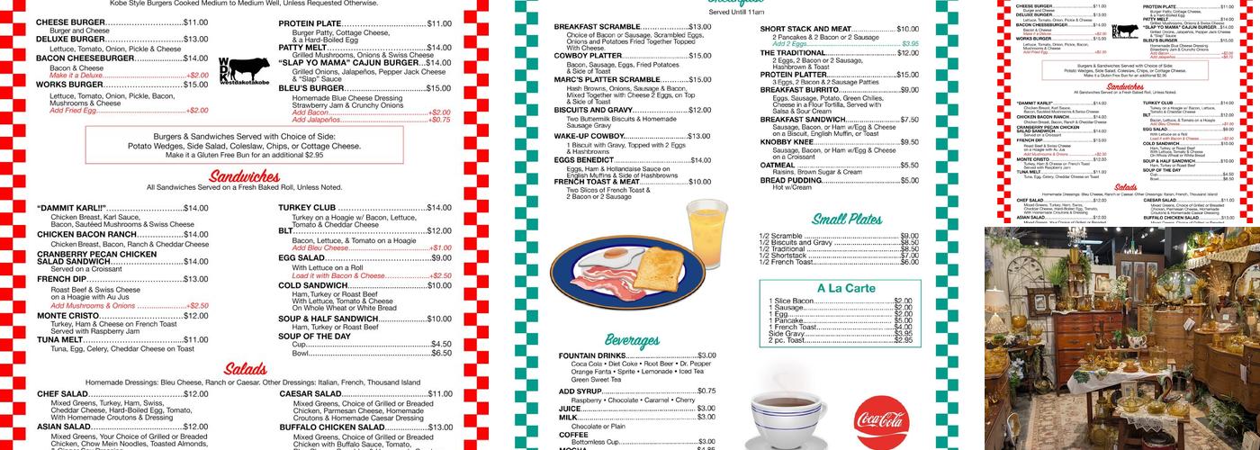 Remember When Cafe inside Vintage and Rustics in Montana Menu