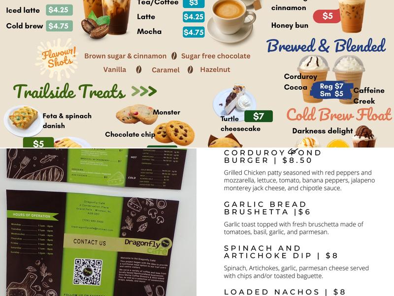 Dragonfly Cafe Menu