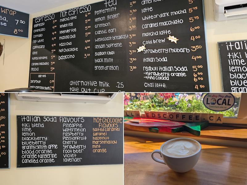 Ed's Coffeehouse Menu