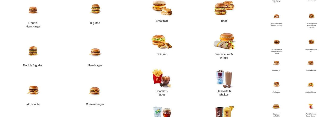 McDonald's Menu