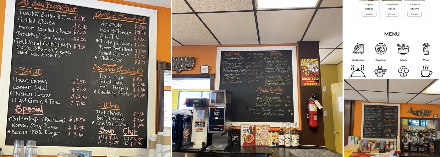 Corner Cafe Menu