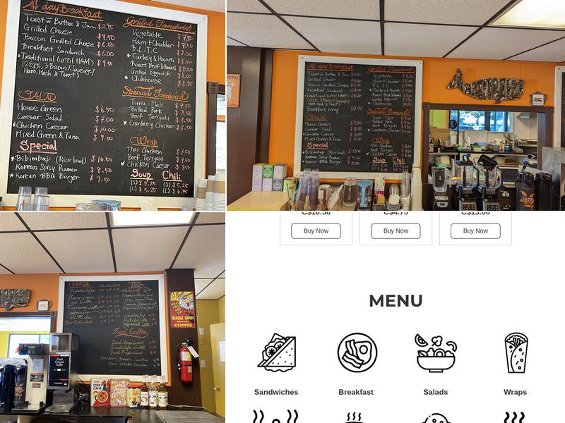 Corner Cafe Menu