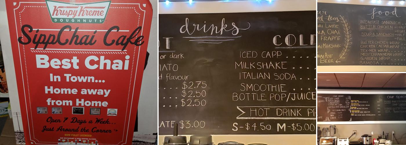 SippChai Cafe Inc. Menu