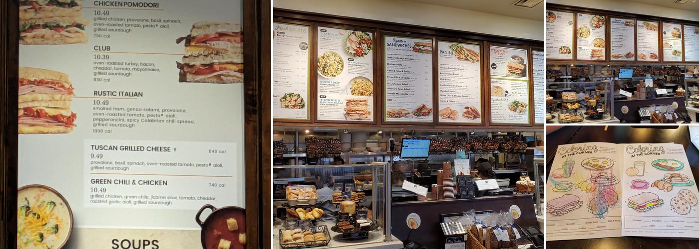 Corner Bakery Cafe Menu