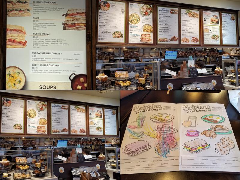 Corner Bakery Cafe Menu