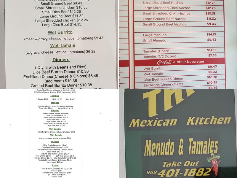 Cruz Thru Mexican Kitchen Menu