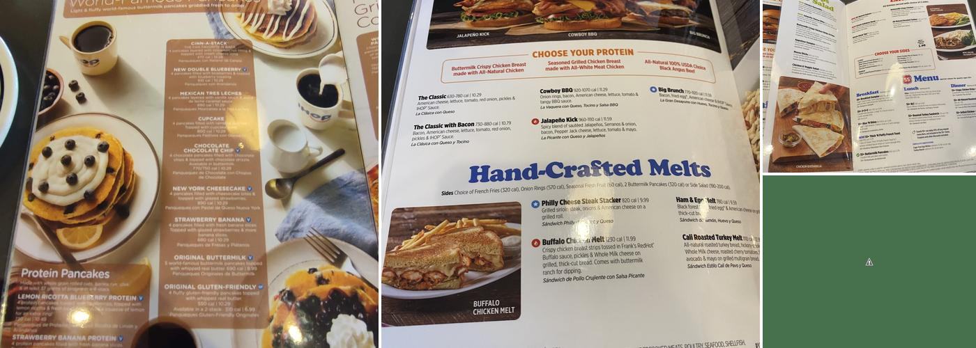 IHOP Menu