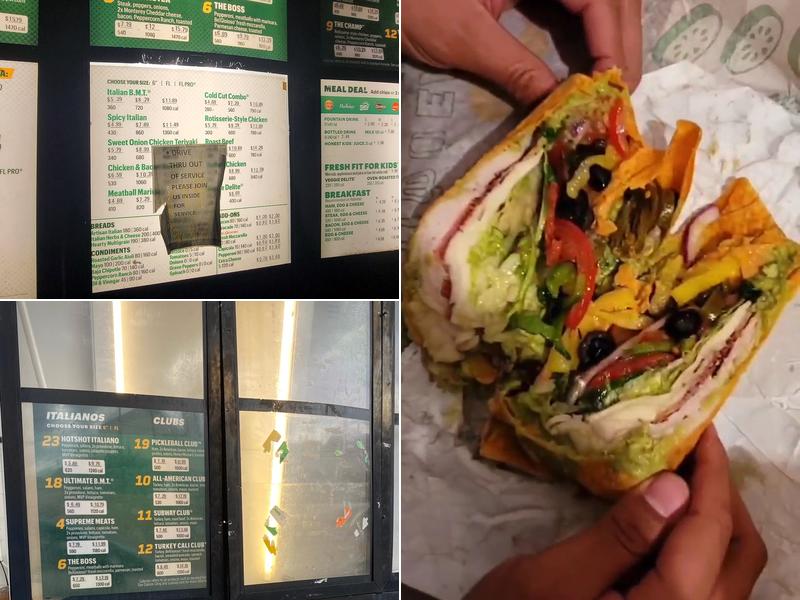Subway Menu
