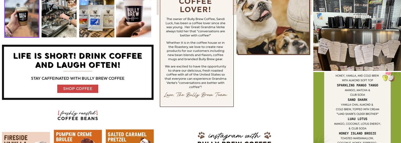 Bully Brew Coffee - Hallock Menu
