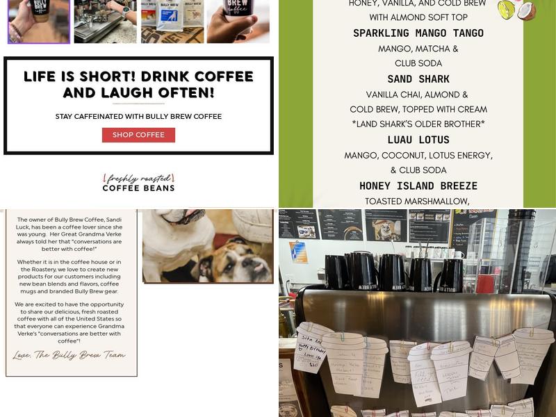 Bully Brew Coffee - Hallock Menu