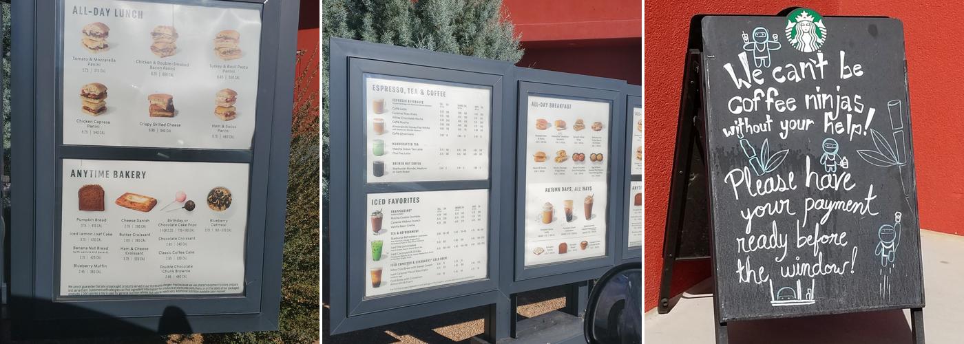 Starbucks Menu