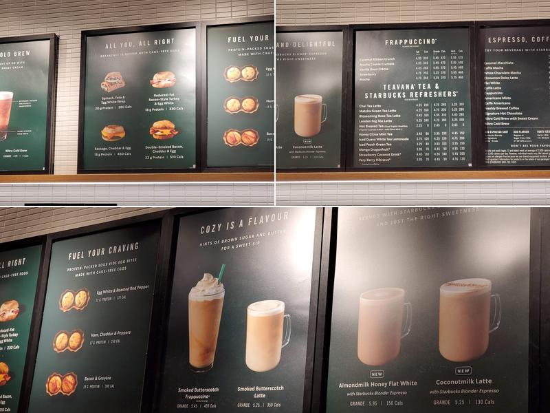 Starbucks Menu