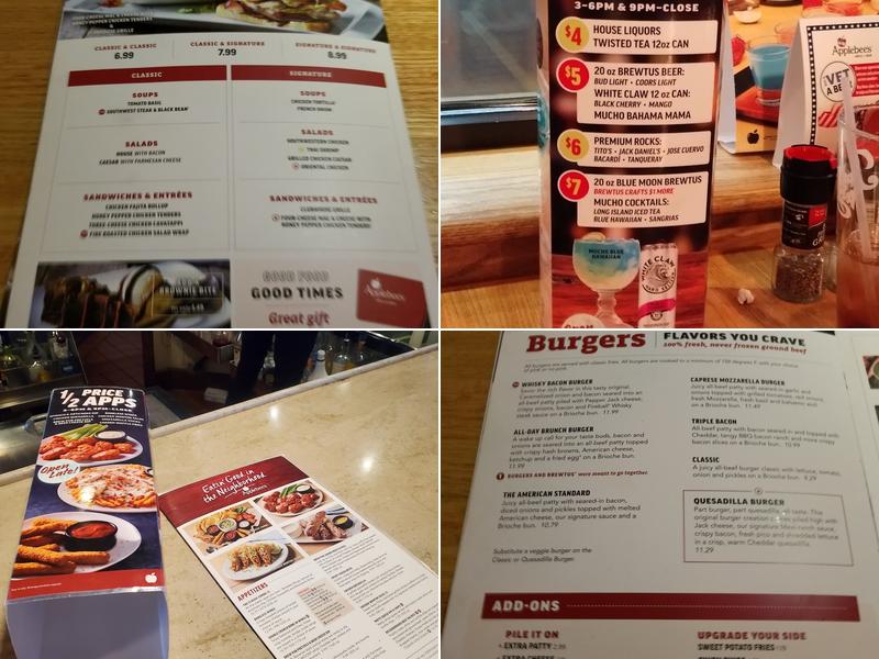 Applebee's Grill + Bar Menu