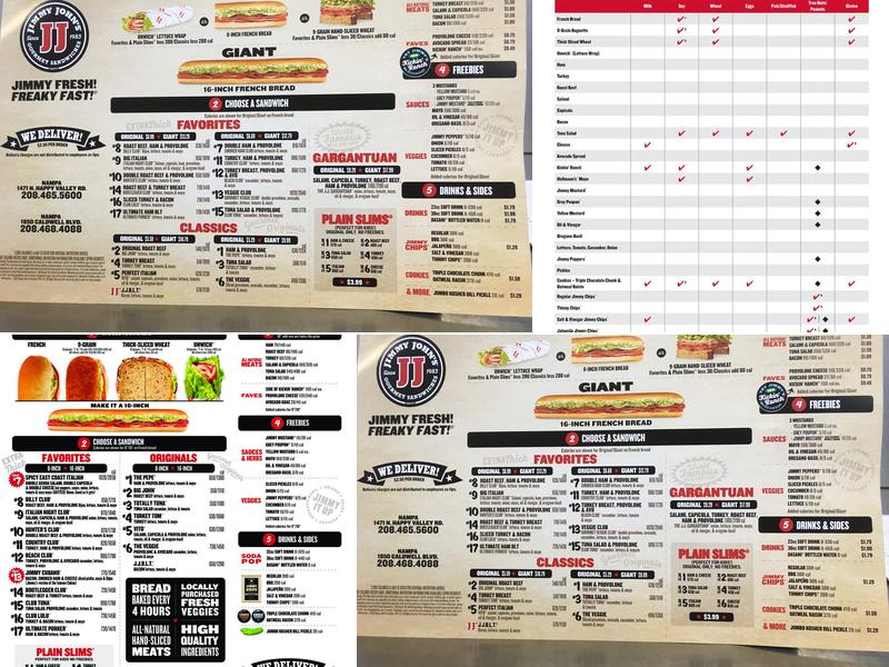 Jimmy John's Menu