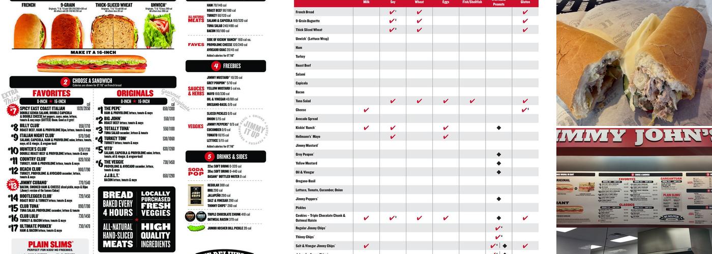 Jimmy John's Menu