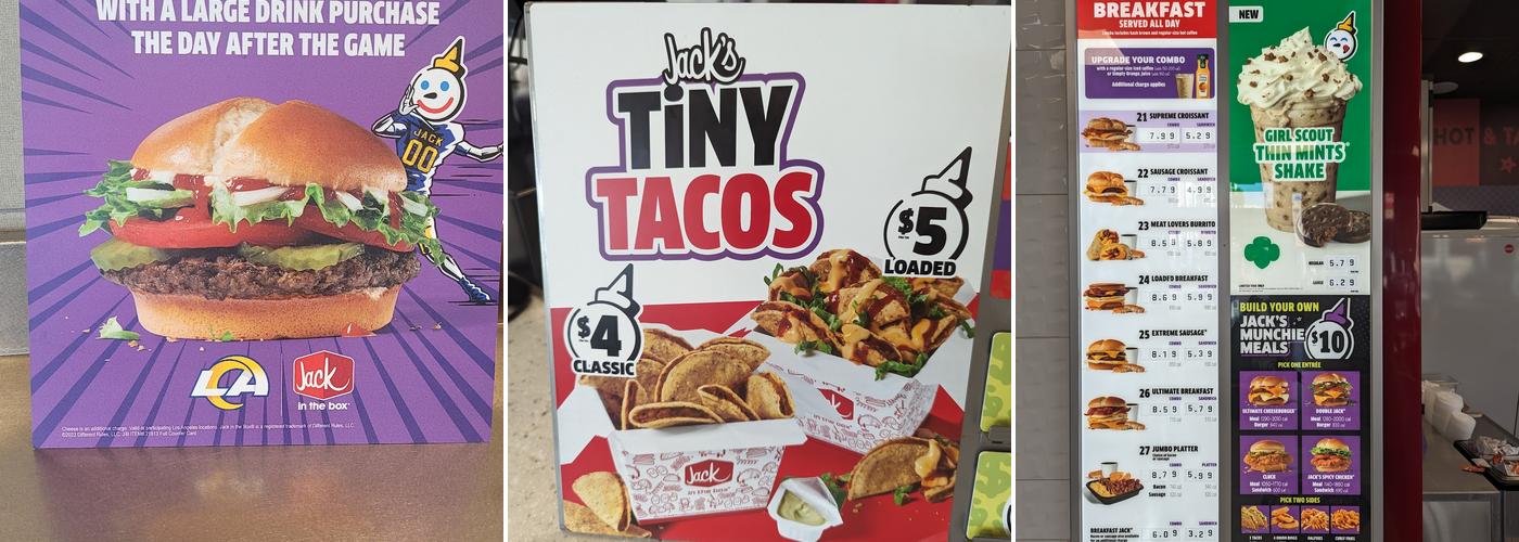 Jack in the Box Menu