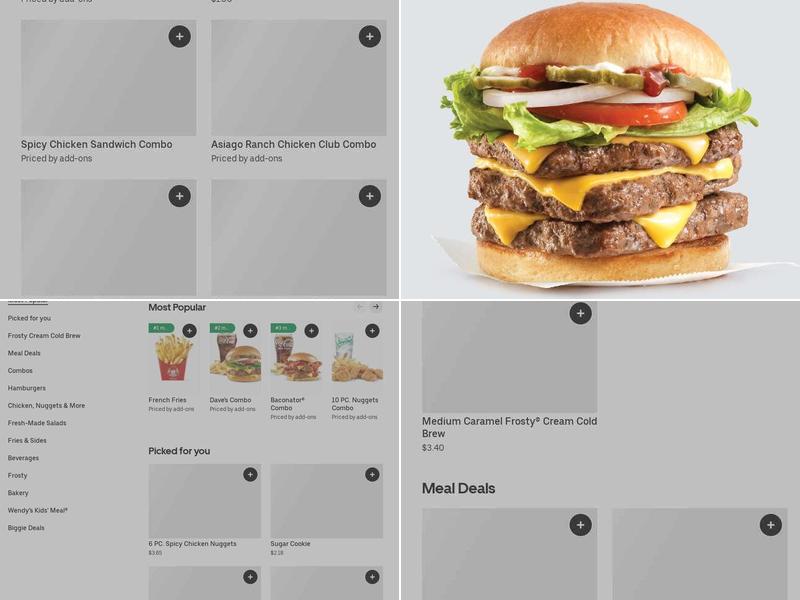 Wendy's Menu