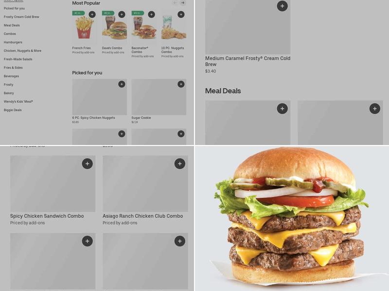 Wendy's Menu