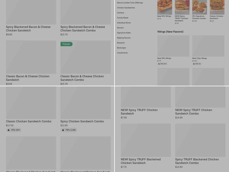 Popeyes Louisiana Kitchen Menu