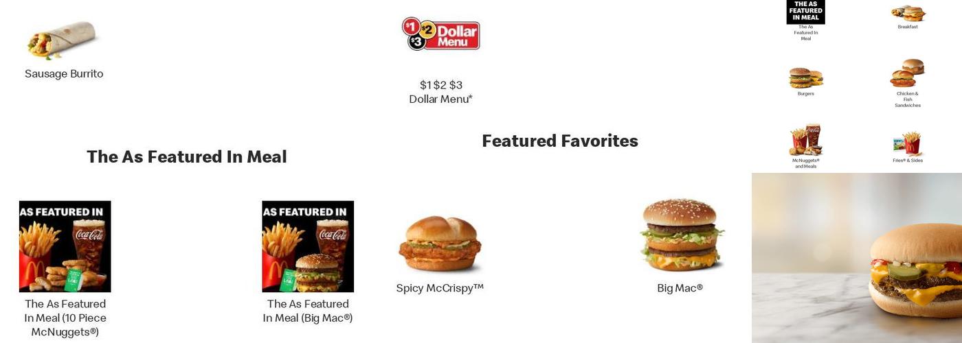 McDonald's Menu