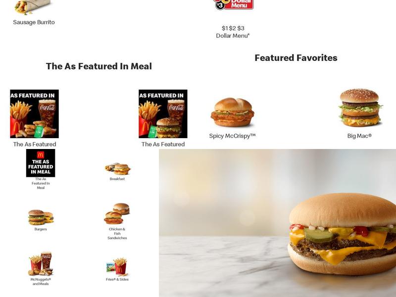 McDonald's Menu