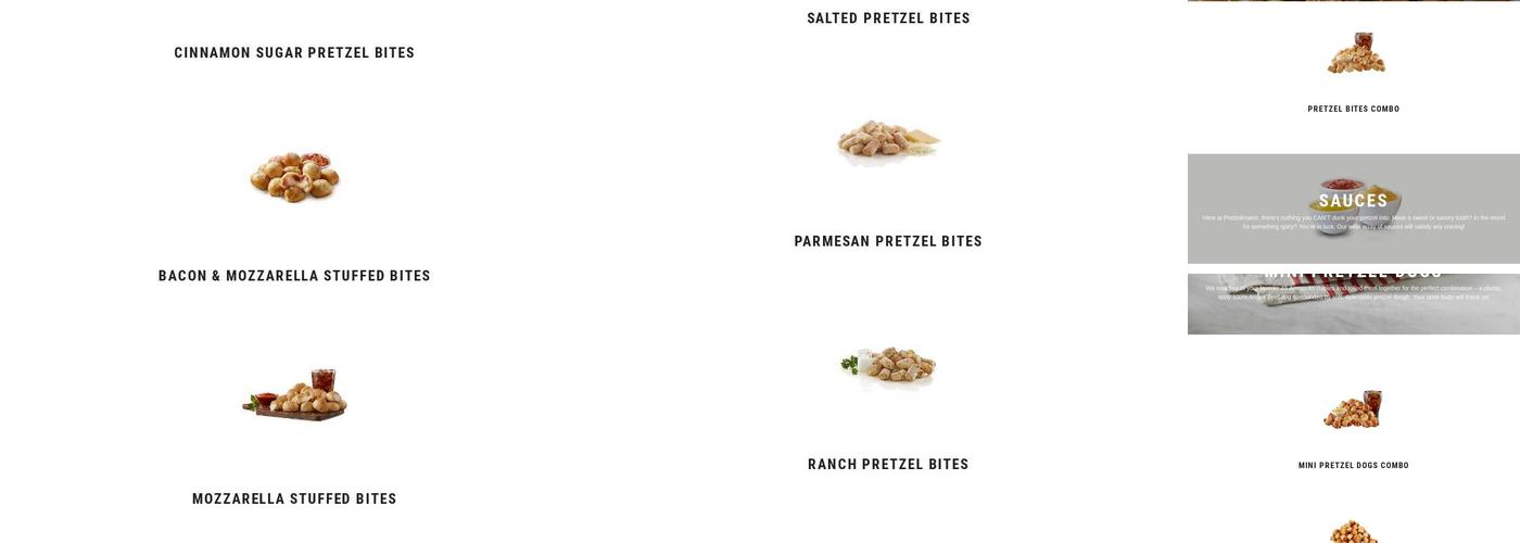 Pretzelmaker Menu