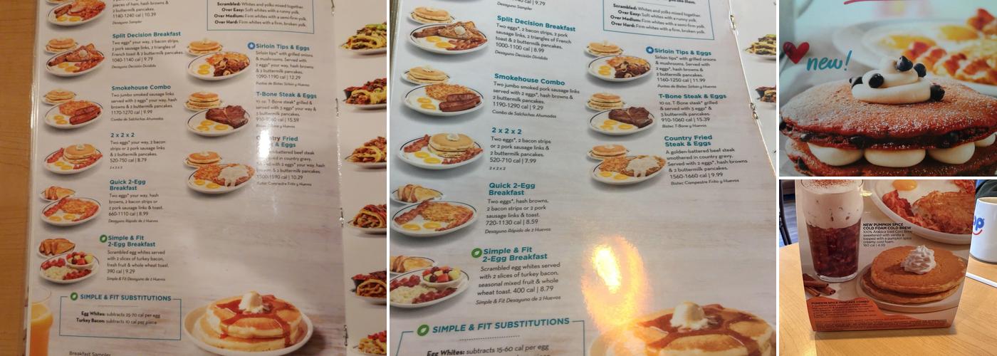 IHOP Menu