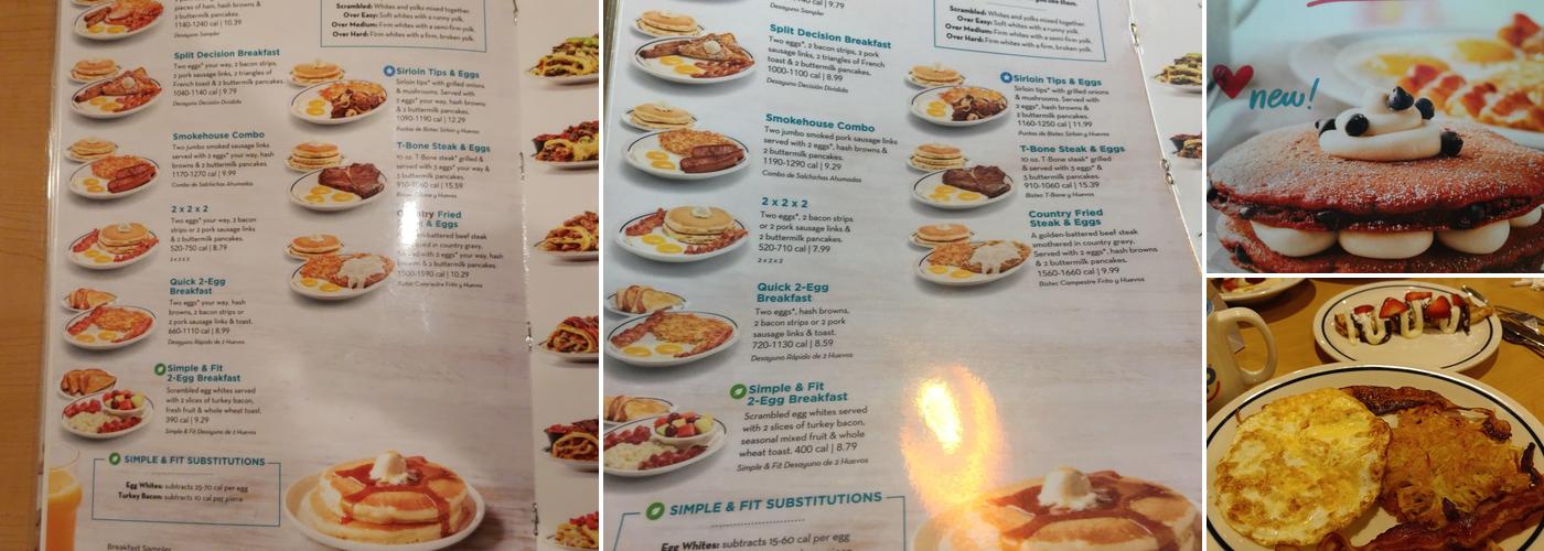 IHOP Menu
