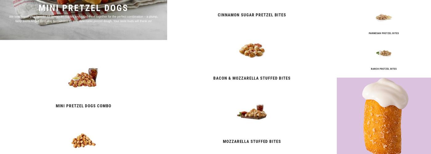 Pretzelmaker Menu