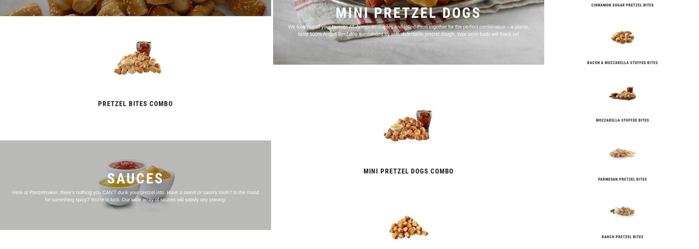 Pretzelmaker Menu