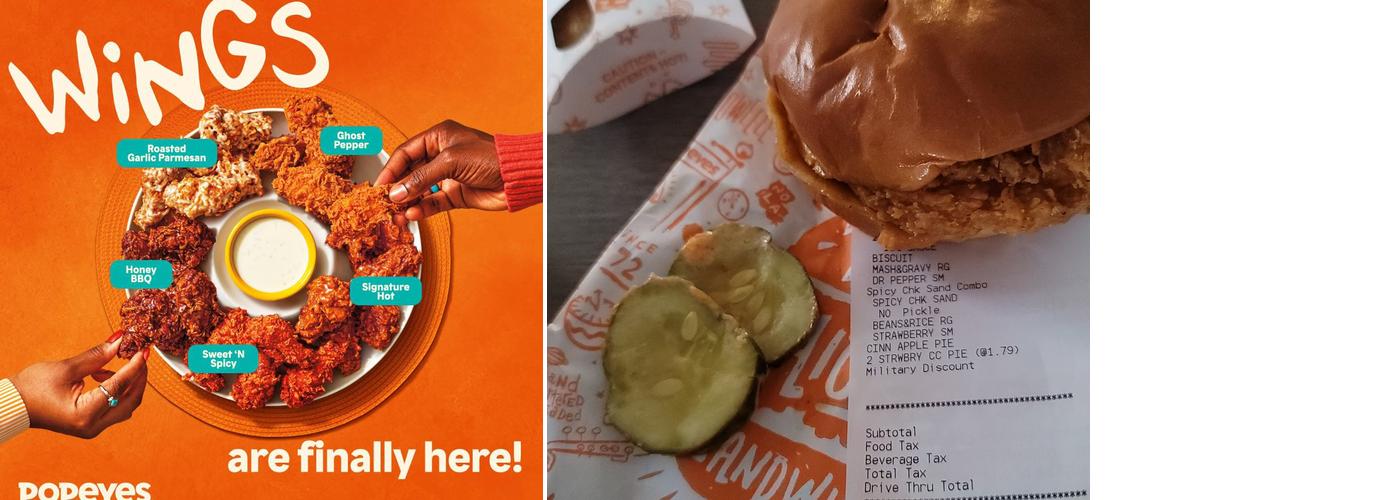 Popeyes Louisiana Kitchen Menu