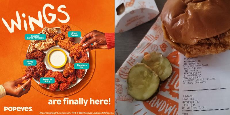 Popeyes Louisiana Kitchen Menu