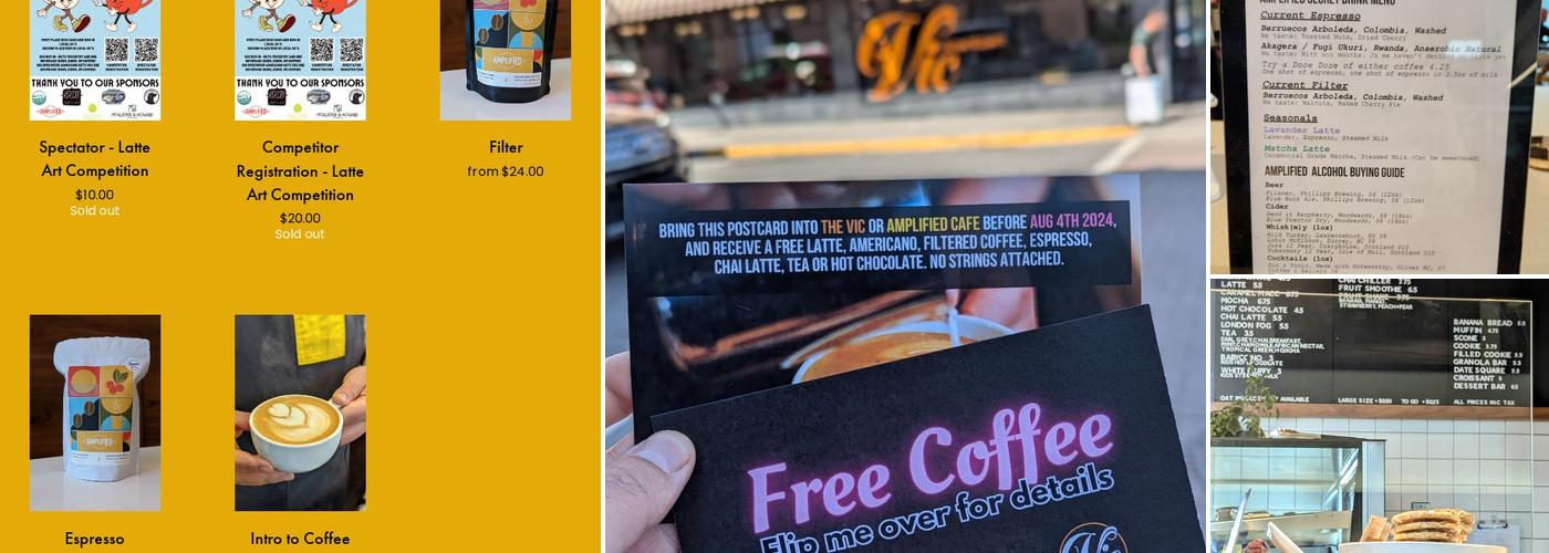 Amplified Cafe Menu