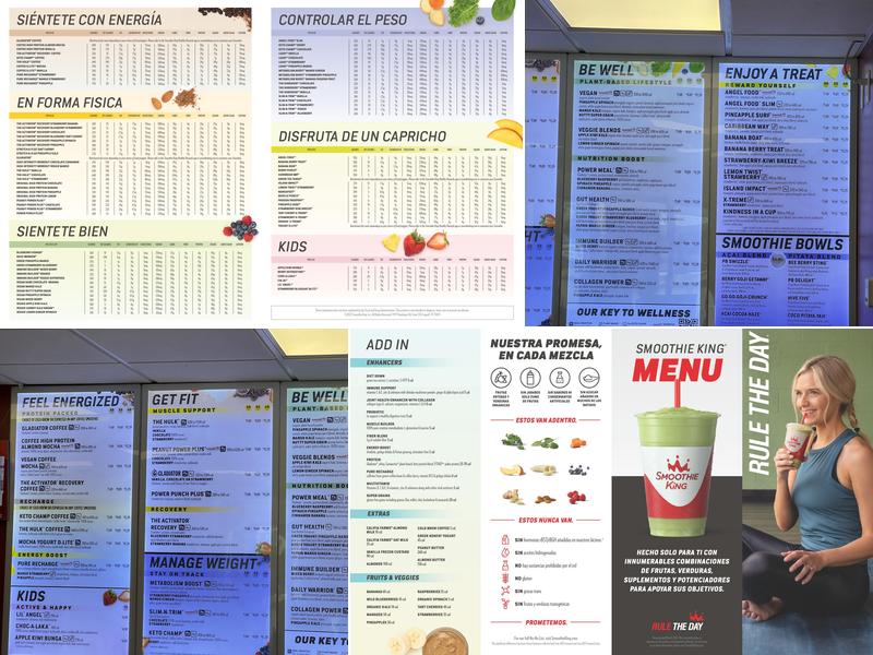 Smoothie King Menu