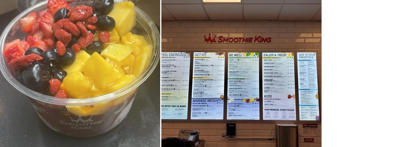 Smoothie King Menu