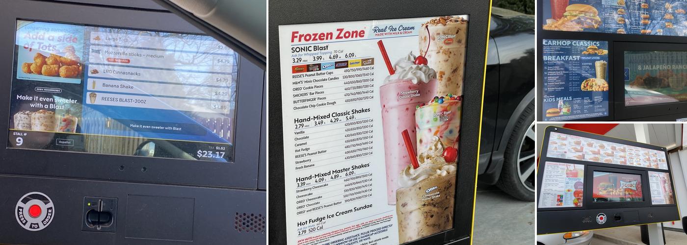 Sonic Drive-In Menu