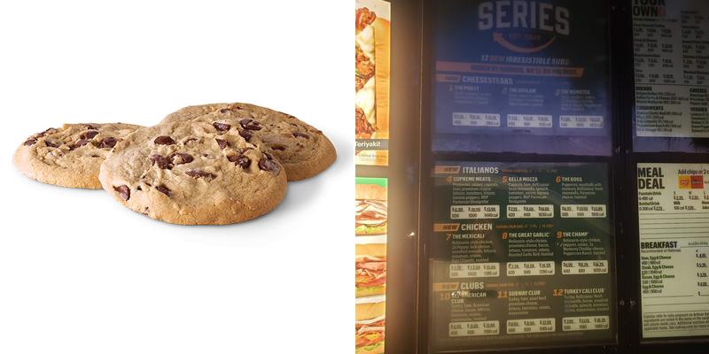 Subway Menu