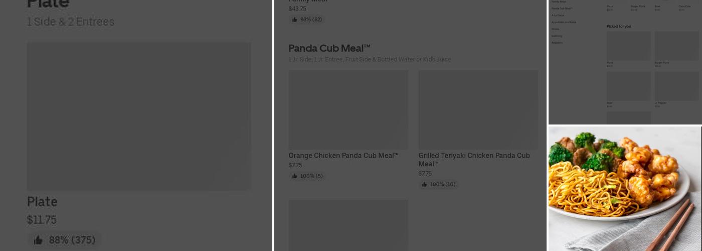 Panda Express Menu