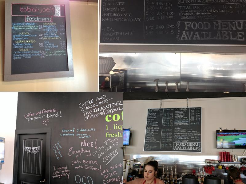 Bobbi-Joes Cafe Menu