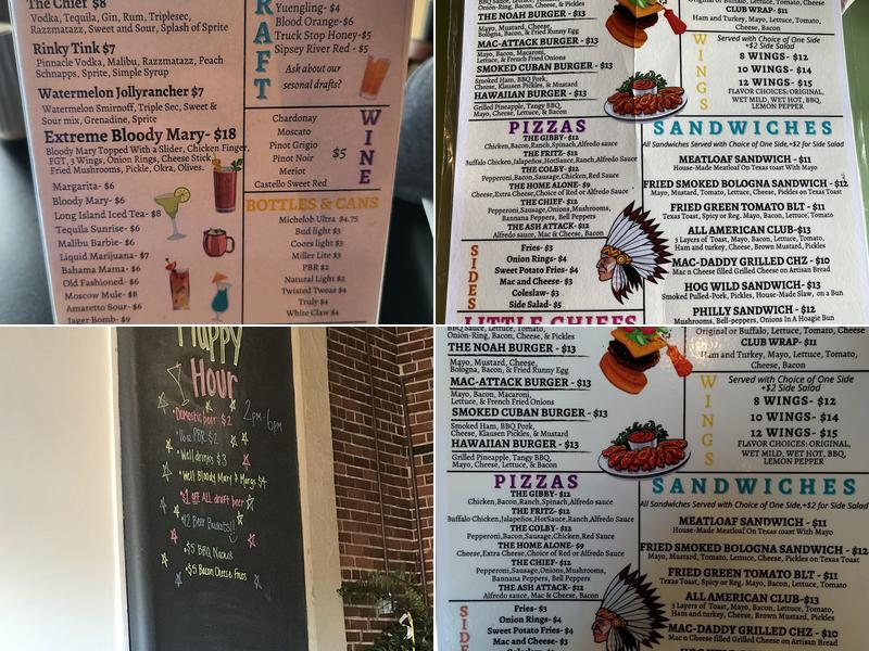 Downtown Chief Menu