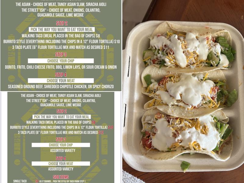 Huey’s Walking Tacos Menu