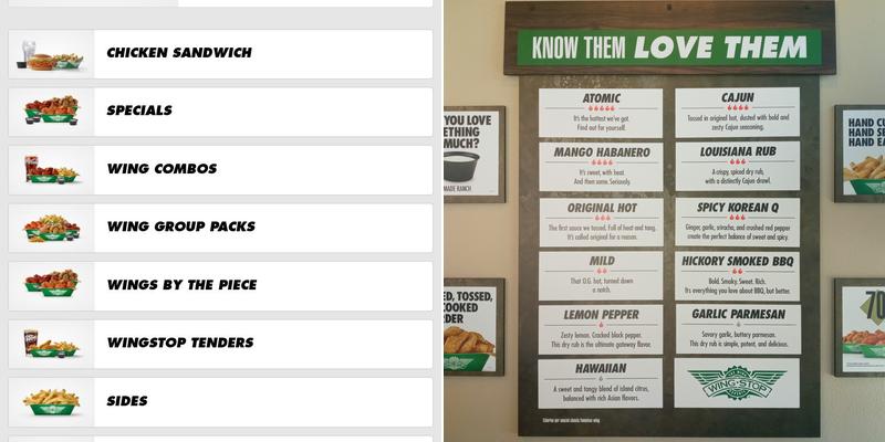 Wingstop Menu