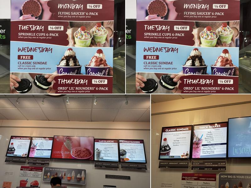 Carvel Menu