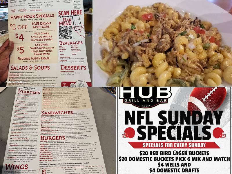 The Hub Grill and Bar Menu