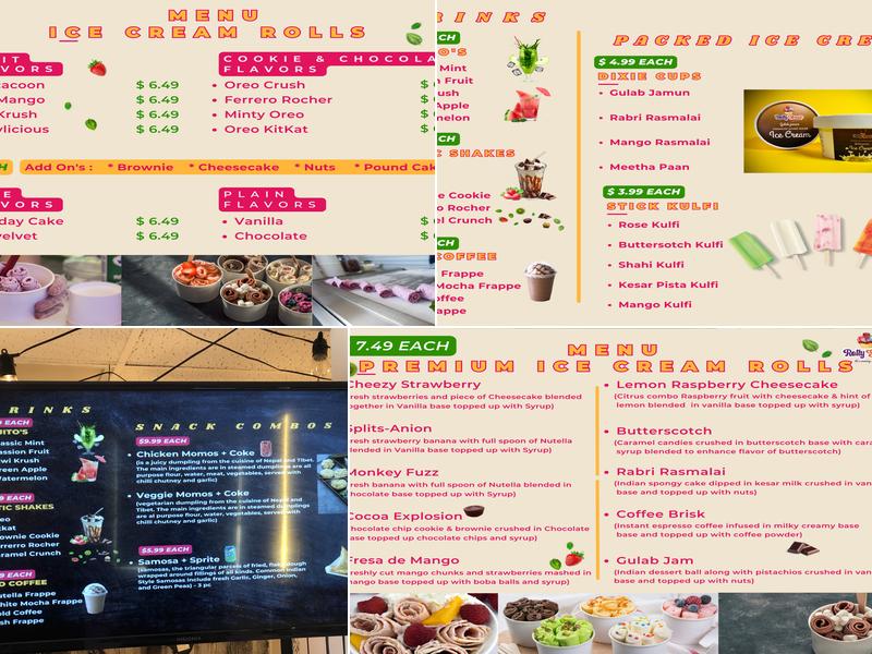 RollyScoop Menu
