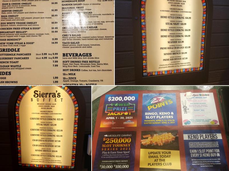 Virgin River Cafe Menu
